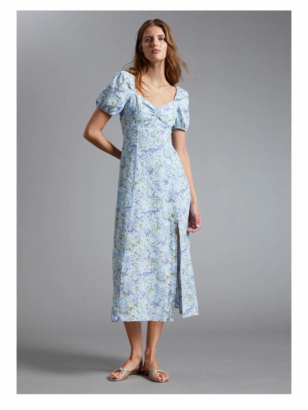 & Other Stories Floral Linen Dress